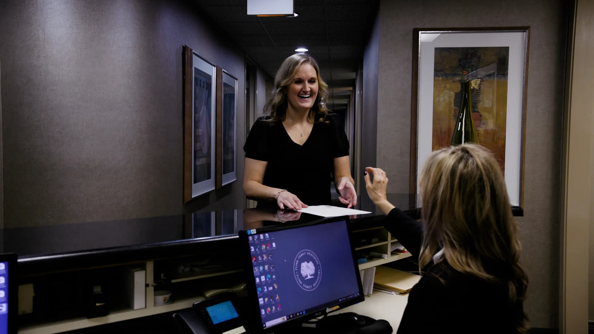 appointment for dental veneers at flink family dentistry carrollton